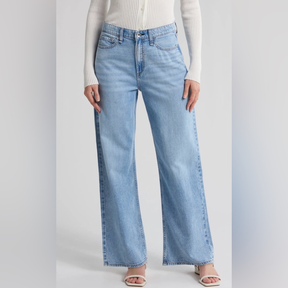 Rag & Bone Lori High Waist Wide Leg Jeans in Lansdale